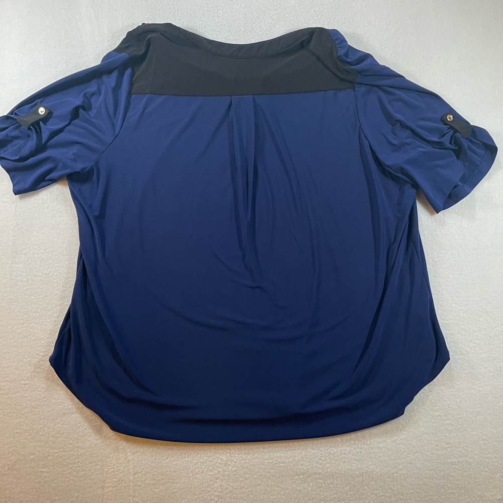 Perseption Navy and Black Casual Button Down Shirt Size 3X - Picture 2 of 5